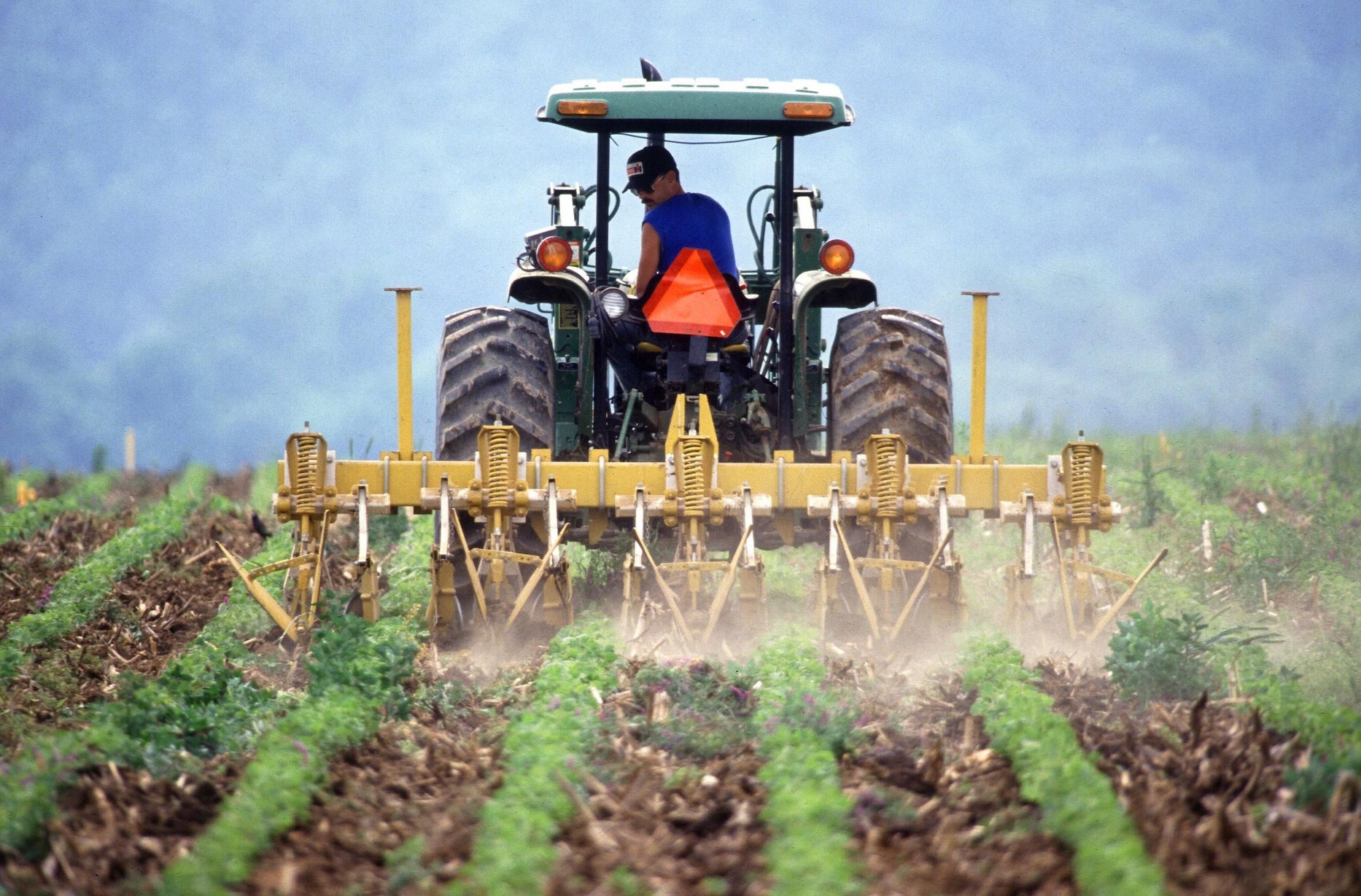 Farmer with a Tractor